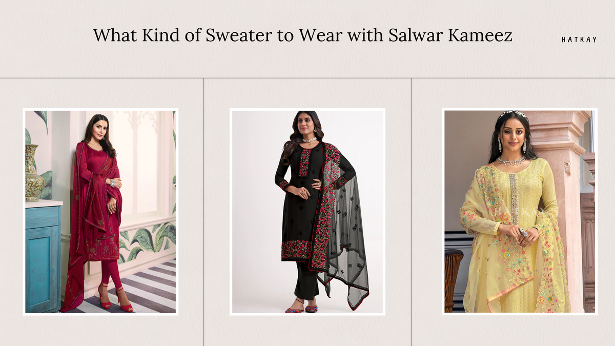 Sweater with sale salwar suit