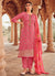 Pink Handwork Embroidery Traditional Pant Style Suit