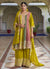 Yellow Multi Embroidery Wedding Gharara Style Suit