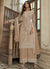 Beige Embroidery Pakistani Pant Style Suit
