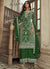 Green Embroidery Pakistani Pant Style Suit