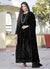 Black Thread Embroidery Traditional Anarkali Suit