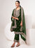 Green Traditional Embroidery Pant Style Suit