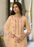 Peach Multi Embroidery Traditional Salwar Kameez In USA