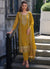 Yellow Multi Embroidered Pakistani Pant Style Suit
