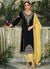 Black And Yellow Embroidery Traditional Salwar Kameez