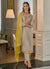 Grey And Yellow Embroidery Salwar Kameez Suit