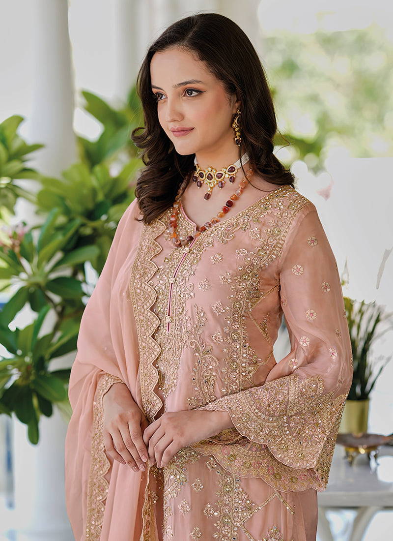Peach Pant Style Suit In USA