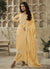 Yellow Thread And Sequence Embroidery Pant Suit