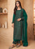 Green Sequence Embroidery Pant Style Suit
