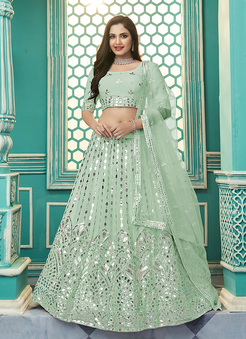 Shop Diwali Lehenga In USA, UK, Canada, Germany, Mauritius, Singapore With Free Shipping Worldwide.