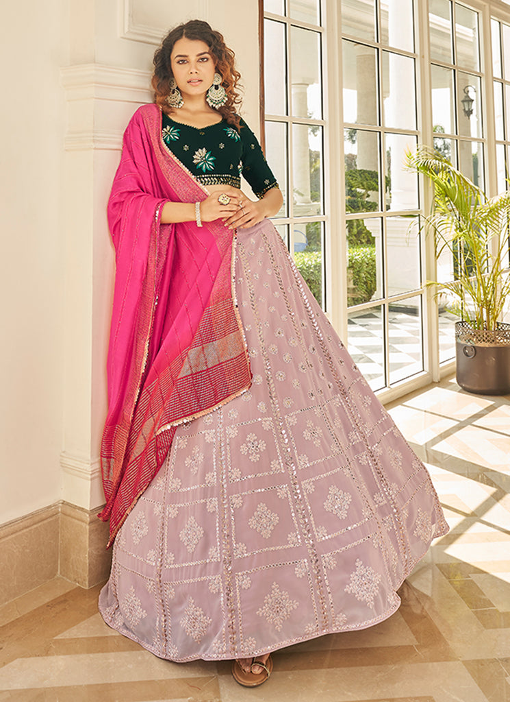 Shop Lehengas In USA, UK, Canada, Germany, Mauritius, Singapore With Free Shipping Worldwide.