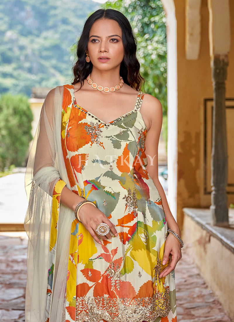 Buy Printed Palazzo Suit
