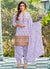 Lavender Sequence Embroidered Patiala Suit