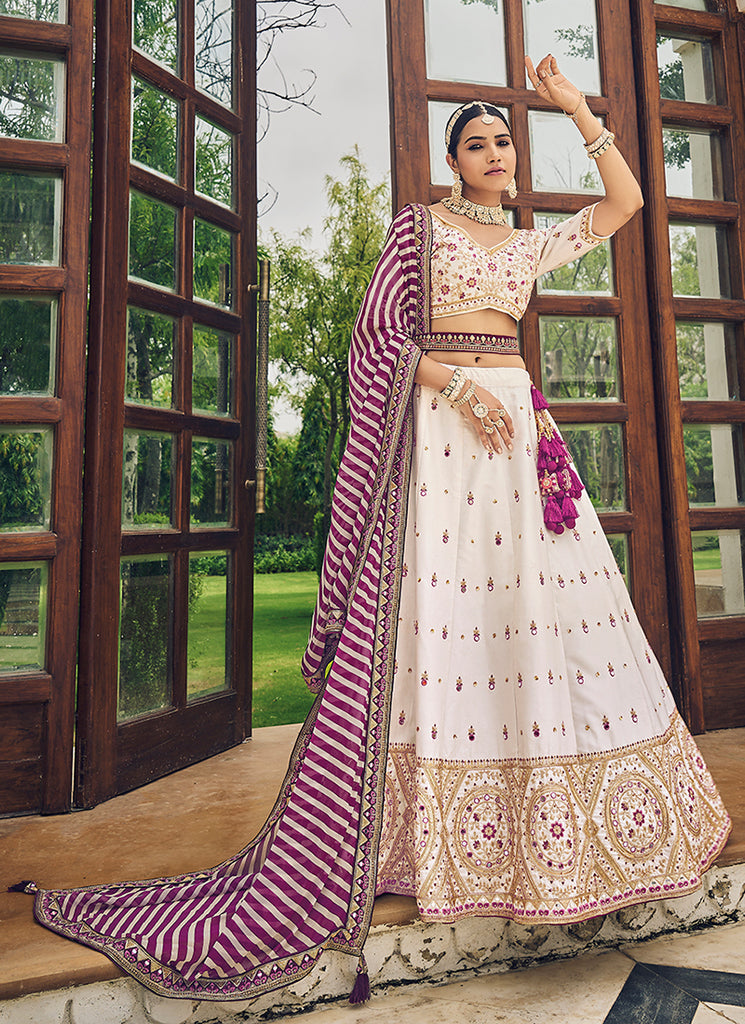 Shop Diwali Lehenga In USA, UK, Canada, Germany, Mauritius, Singapore With Free Shipping Worldwide.