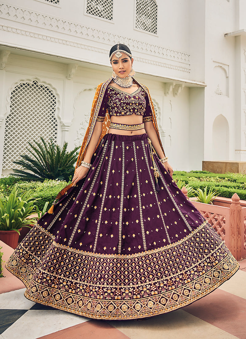 Shop Diwali Lehenga In USA, UK, Canada, Germany, Mauritius, Singapore With Free Shipping Worldwide.