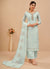 Baby Blue Multi Embroidered Pakistani Pant Style Suit