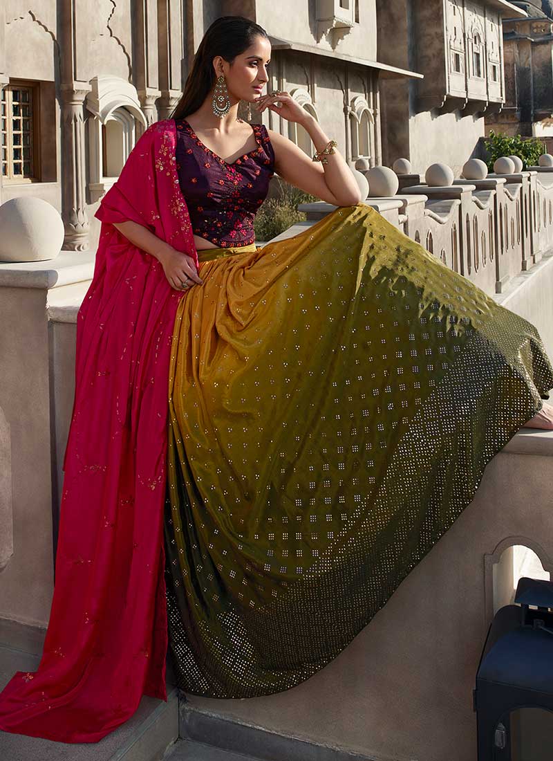 Shop Wedding Lehenga In USA, UK, Canada, Germany, Mauritius, Singapore With Free Shipping Worldwide.