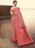 Pink Multi Traditional Motifs Detailed Banarasi Kora Silk Saree