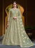 Light Green Cording Embroidery Wedding Anarkali Suit