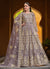 Lavender Cording Embroidery Wedding Anarkali Suit
