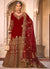 Bridal Red Traditional Velvet Anarkali Suit