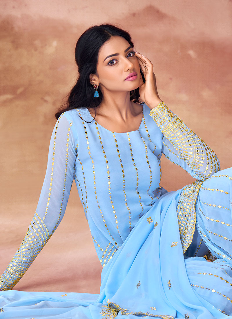 Buy Gharara Style Suit