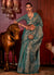 Turquoise Weaved Handloom Kalkatti Silk Saree