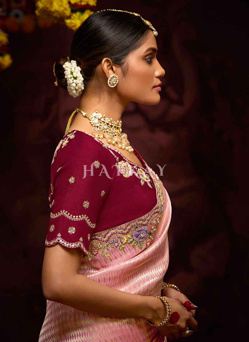 Discover a captivating collection of designer sarees for women online. From traditional to modern styles, find the perfect saree online at Hatkay.