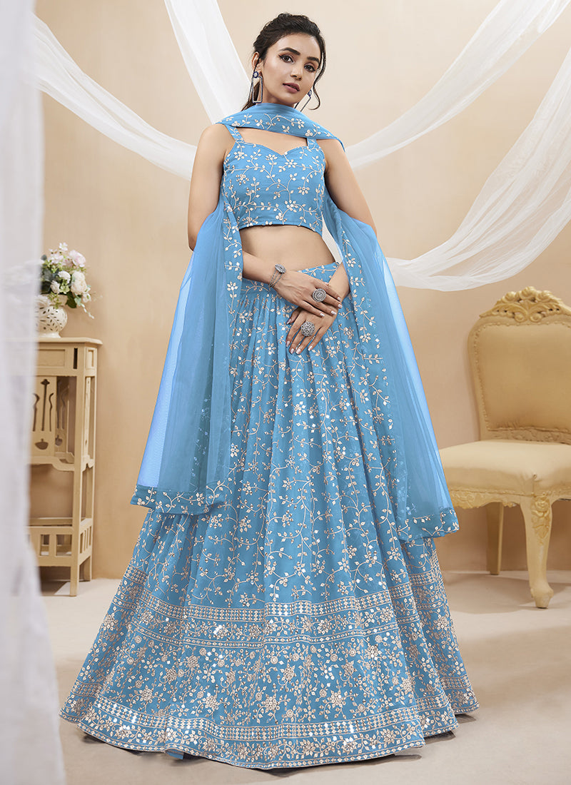 Shop Wedding Lehenga In USA, UK, Canada, Germany, Mauritius, Singapore With Free Shipping Worldwide.