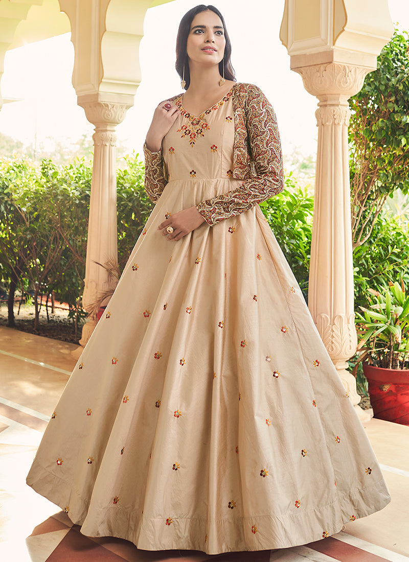 Shop Indian Gown In USA, UK, Canada, Germany, Mauritius, Singapore With Free Shipping Worldwide.