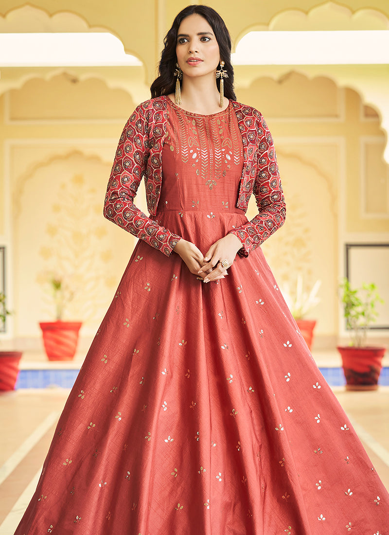 Shop Indian Gown In USA, UK, Canada, Germany, Mauritius, Singapore With Free Shipping Worldwide.