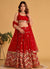 Bridal Red Sequence Embroidery Wedding Lehenga Choli