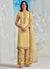 Yellow Multi Embroidered Wedding Palazzo Suit
