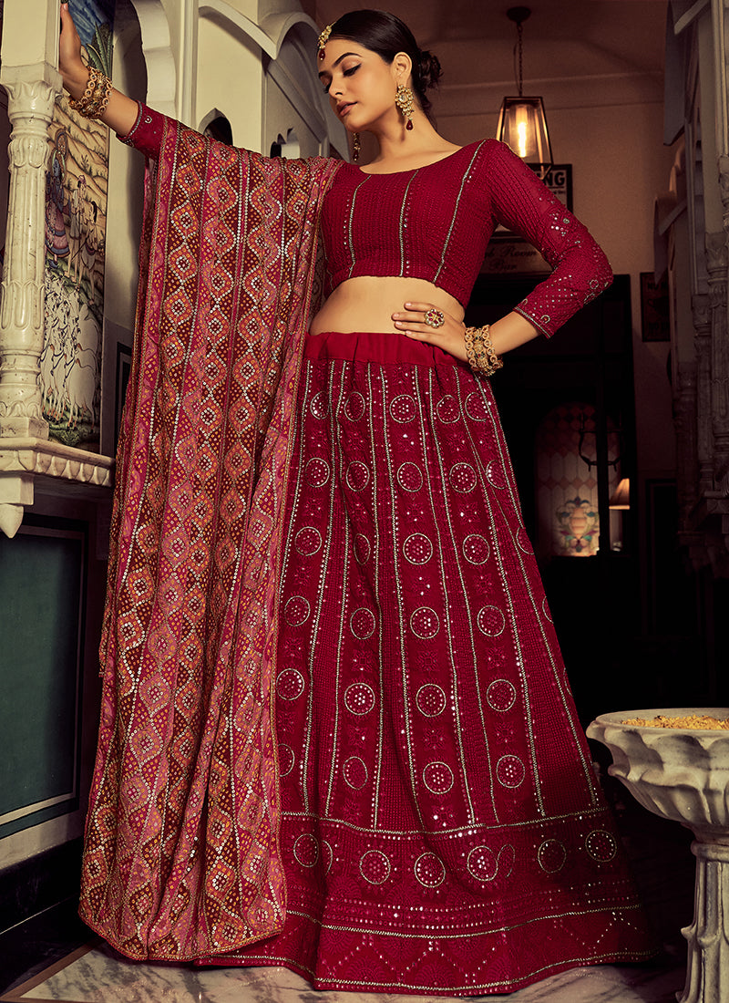Shop Wedding Lehenga In USA, UK, Canada, Germany, Mauritius, Singapore With Free Shipping Worldwide.