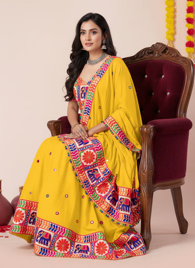 Buy Yellow Chaniya Choli In UK