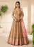 Misty Yellow Multi Embroidery Traditional Georgette Anarkali Gown