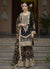 Black Golden Sequence Embroidery Festive Palazzo Suit