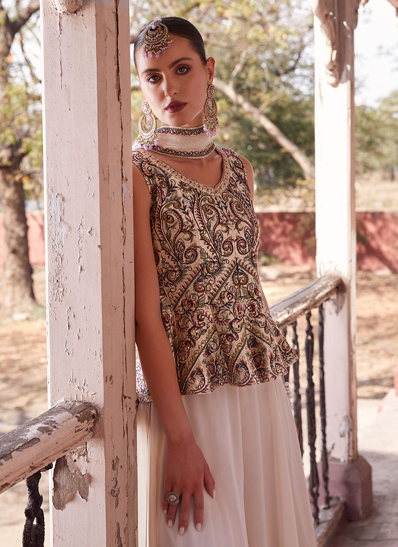 Off White Sharara Suit In USA