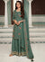 Green Traditional Multi Embroidery Sharara Suit