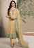 Yellow Thread Work Embroidery Salwar Kameez Suit