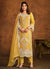 Yellow Sequence Embroidery Traditional Pant Style Suit