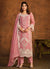 Pink Sequence Embroidery Traditional Pant Style Suit