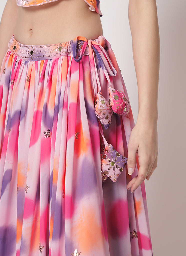 Pinkish Purple Lehenga Choli In USA UK
