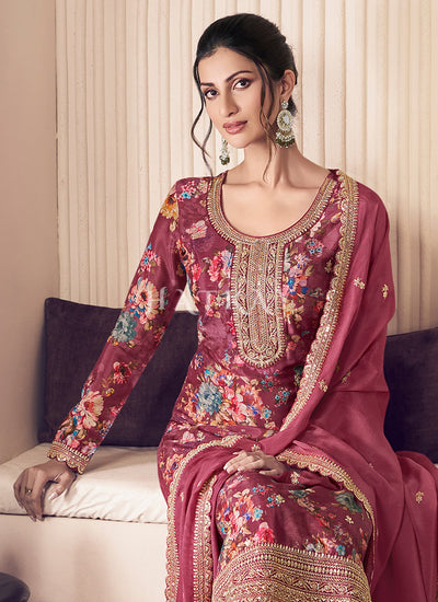 Buy Pink Pakistani Pant Suit