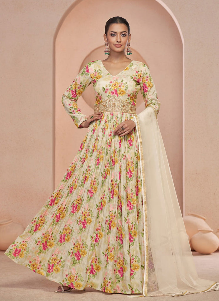 Buy Anarkali Style Gown In Canada