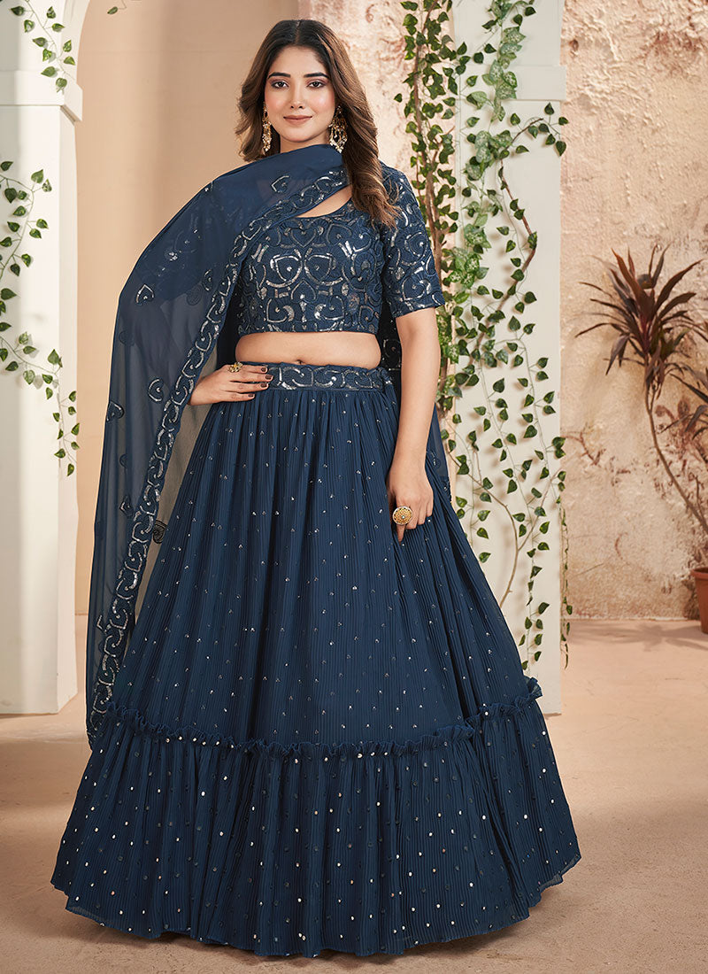 Shop Wedding Lehenga In USA, UK, Canada, Germany, Mauritius, Singapore, Australia With Free Shipping Worldwide.
