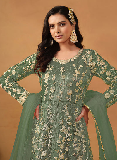 Buy Anarkali Pant Suit