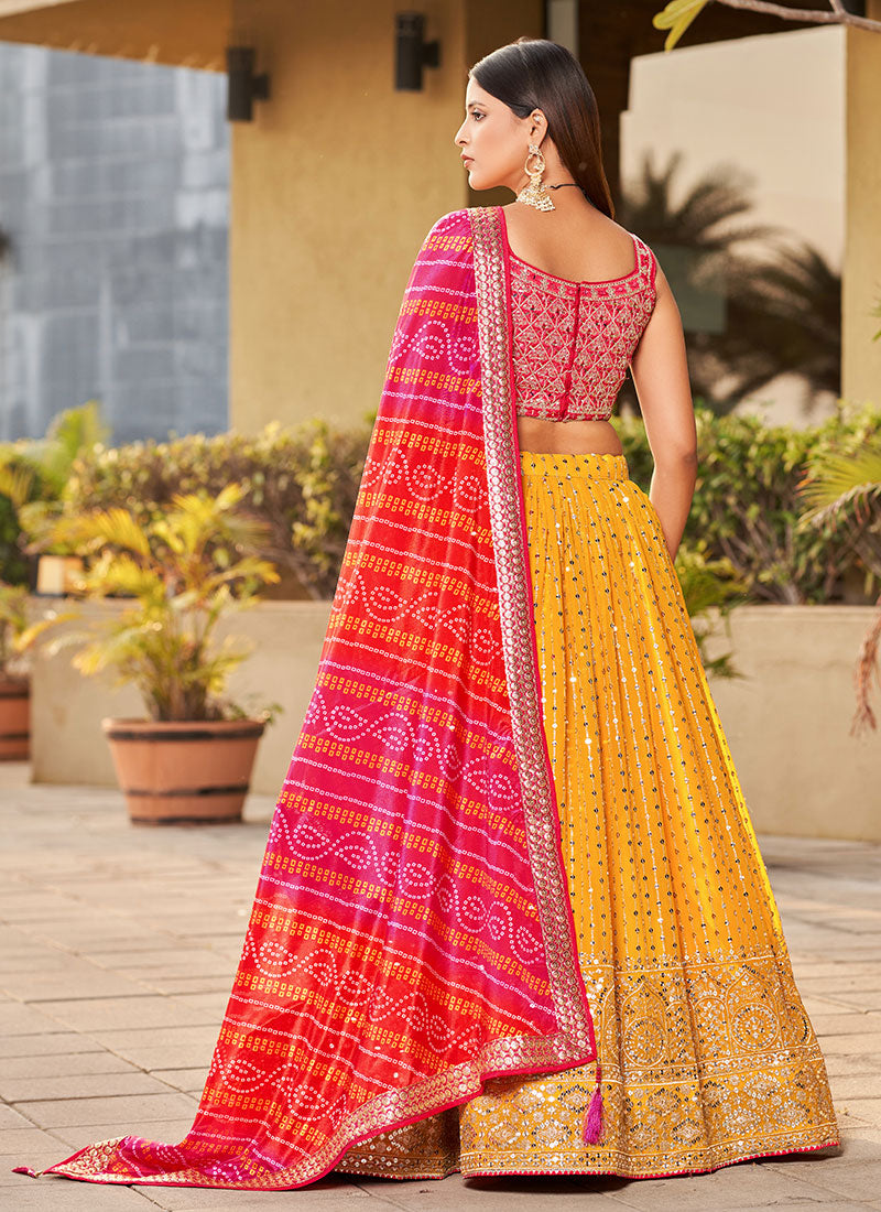 Shop Wedding Lehenga Choli In USA, UK, Canada, Germany, Mauritius, Singapore With Free Shipping Worldwide.