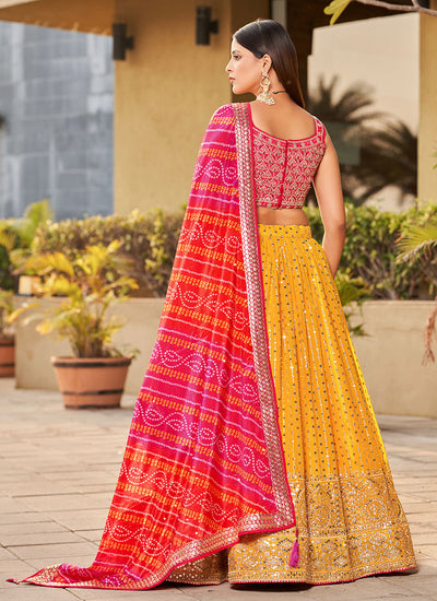 Shop Wedding Lehenga Choli In USA, UK, Canada, Germany, Mauritius, Singapore With Free Shipping Worldwide.